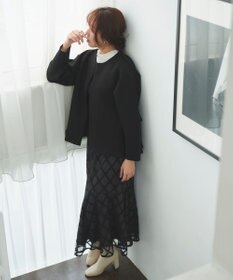 Feroux 【洗える】ダンボールフリル ジャケット