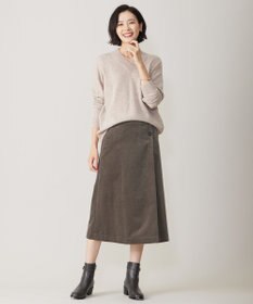 J.PRESS LADIES L 【洗える】CASHMERE BLEND Vネック ニット
