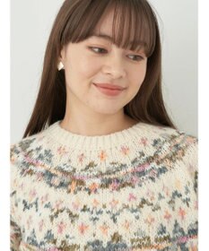 earth music&ecology スラブヤーンノルディックプルオーバー