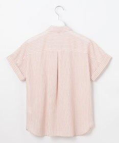 J.PRESS LADIES S 【洗える・接触冷感】ドビー強撚ストライプ シャツ ブラウス