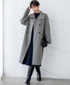 23区 S 【洗える/吊り干しOK】ヴィスコースストレッチ  バックデザイン ニットワンピース