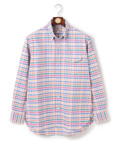 J.PRESS MEN コットンオックス マルチチェック シャツ / ボタンダウン