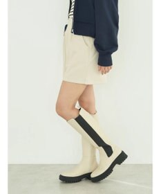 earth music&ecology フロントジップショートパンツ