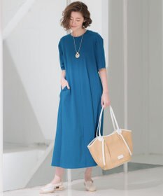 23区 【洗える】ALBINIコーコラン タックスリーブ ワンピース