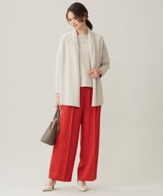 自由区 【洗える】ソフトウールハイゲージ カーディガン