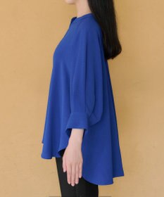Tiaclasse 麻ライクVネックブラウス
