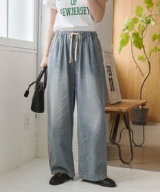WEGO 【ANGIE VINTAGE】デニムイージーパンツ