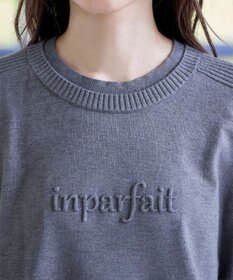 Tiaclasse 【洗える】エンボスロゴニットプルオーバー