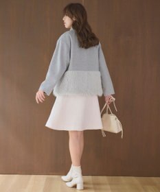 Feroux ウール混 ショートコート