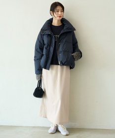 UNFILO L 【VERY掲載 / 自宅で洗濯OK / 軽量で暖かい】TAIONコラボ ショートダウン