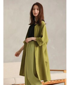 Green Parks 前後２ｗａｙミディ丈タックワンピース