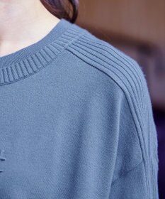 Tiaclasse 【洗える】エンボスロゴニットプルオーバー