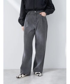 earth music&ecology タックルーズデニムパンツ