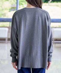 Tiaclasse 【洗える】エンボスロゴニットプルオーバー