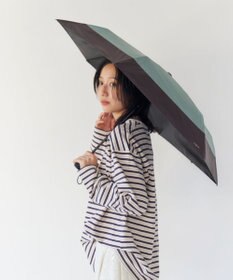 AURORA 【Ungrid（アングリッド）】切継ぎロゴプリント晴雨兼用傘（折りたたみ傘）