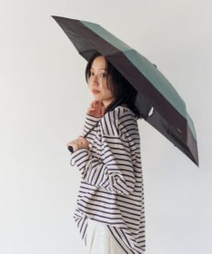 AURORA 【Ungrid（アングリッド）】切継ぎロゴプリント晴雨兼用傘（折りたたみ傘）