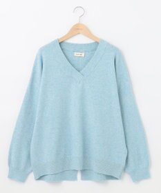 SHARE PARK LADIES ソフトタッチＶネックニット