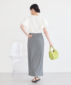 earth music&ecology フリルスリーブプルオーバー