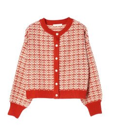 Green Parks ・ｆｕｒｒｙ　ｒａｔｅ　ツィードラメニットカーディガン