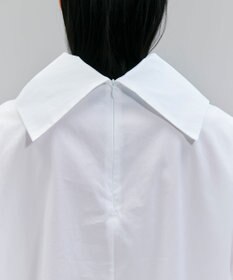 BEIGE， 【洗える】PERRY / コットンロールカラープルオーバーブラウス