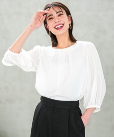 ANY SIS プリーツスリーブ ブラウス