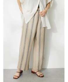 CRAFT STANDARD BOUTIQUE リネンレーヨンストライプイージーパンツ
