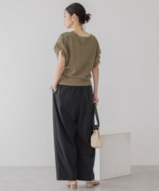 AMERICAN HOLIC 袖フリンジショート丈プルオーバー