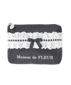 Maison de FLEUR コットンフリルポーチ