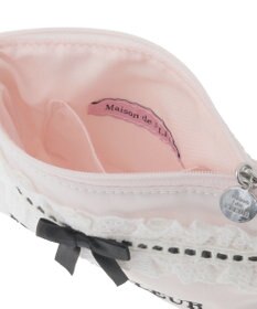 Maison de FLEUR コットンフリルポーチ