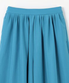 ANY L 【洗濯機可/ウエストゴム/UVケア】スパンボイル撥水スカートパンツ