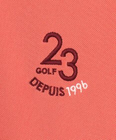 23区GOLF 【WOMEN】無地×プランティカプリント 半そでポロシャツ