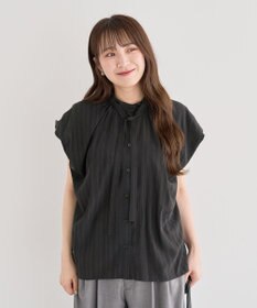 Green Parks ・ＥＬＥＮＣＡＲＥ　ＤＵＥ　ボウタイフレンチブラウス