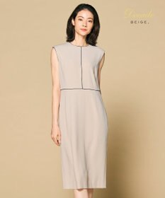 BEIGE， CINDY / クルーネックドレス
