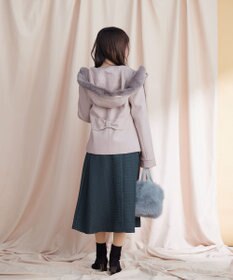 Tiaclasse エコファー付きフードショートコート