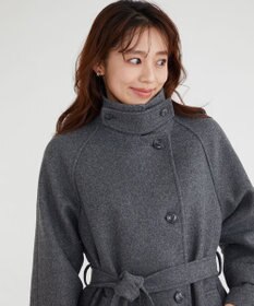 Feroux 【古畑星夏さん着用】スタンドネックウールライク コート