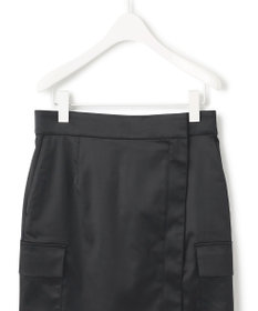 ICB 【洗える】 ハイマルチストレッチサテン スカート