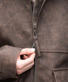 WEGO 【25年秋冬新作/ユニセックス着用ITEM/SMLサイズ展開】PUダブルZIPフライトブルゾン