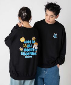 WEGO 【ユニセックス着用ITEM/SMLサイズ展開】アソートグラフィックプルオーバー