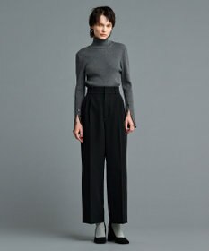 uncrave 【防しわ・UVカット・洗濯機洗い可】バルキーツイル ワイドパンツ(サスペンダー付き)（uncrave STANDARD）