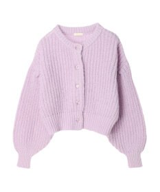 earth music&ecology ヘアリーショートニットカーディガン