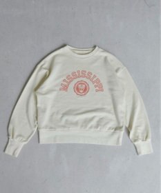 WEGO 【ANGIE VINTAGE】ピグメントカレッジロゴショートスウェット