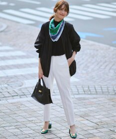 23区 L 【VERY掲載/撥水加工/洗える】TRストレッチギャバ テーパード パンツ