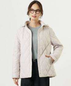 J.PRESS LADIES L 【WEB限定カラーあり】コンパクトタフタキルティング フーデッド コート