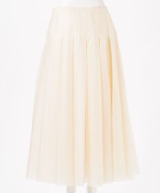 23区 【エステータ】クリスピーオーガンジー タック フレアスカート