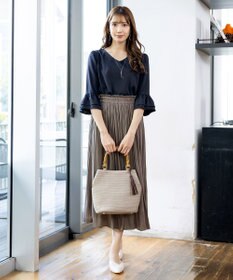 Tiaclasse バンブーハンドルバッグ