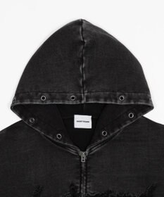 WEGO 【ユニセックス着用ITEM】ブリーチハトメZIPパーカー