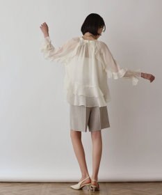 GRACE CONTINENTAL シフォンフレアブラウス