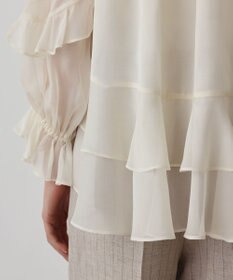 GRACE CONTINENTAL シフォンフレアブラウス