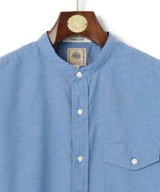 J.PRESS MEN 【HYBRID LINEN】 バンドカラーシャツ
