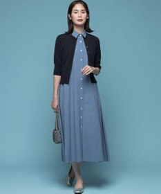 組曲 L ドライタッチ 5分袖カーディガン